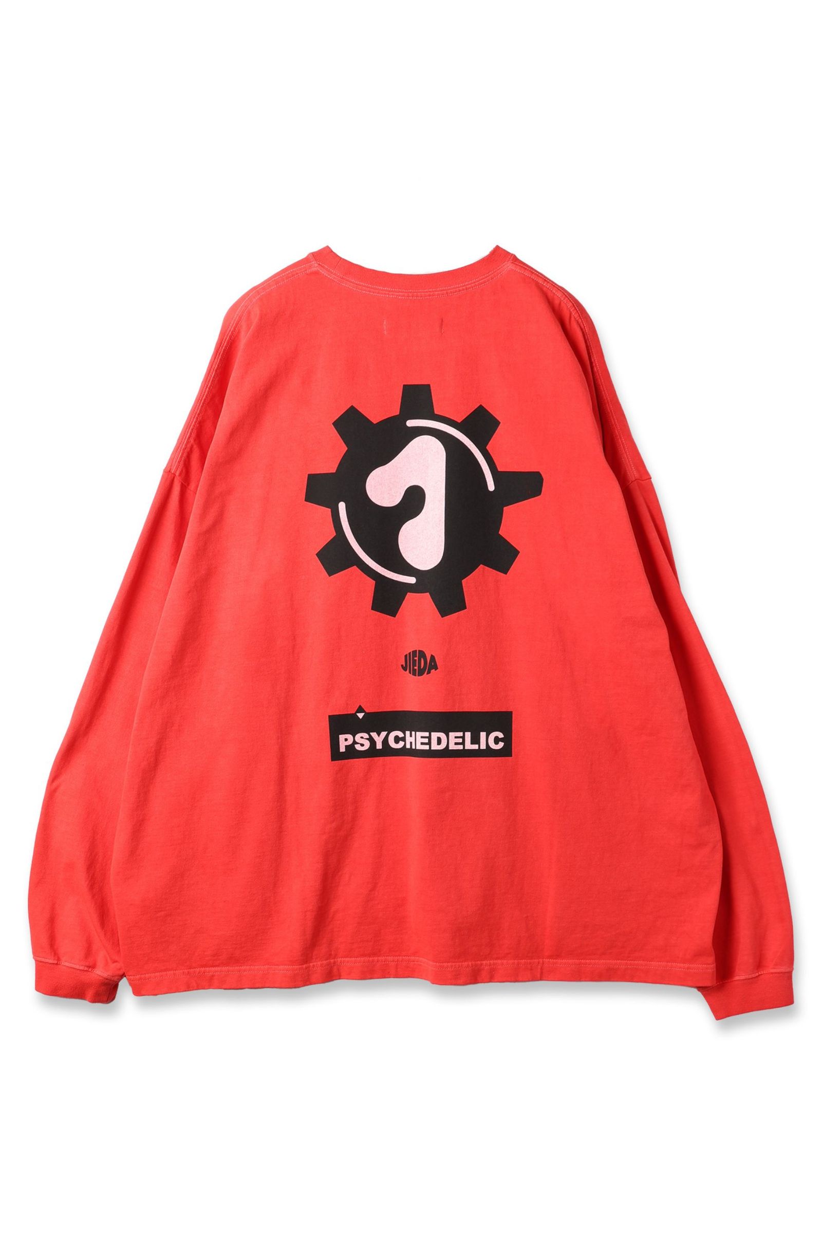 ALIEN PIGMENT OVER SIZE L/S | RED | カットソー