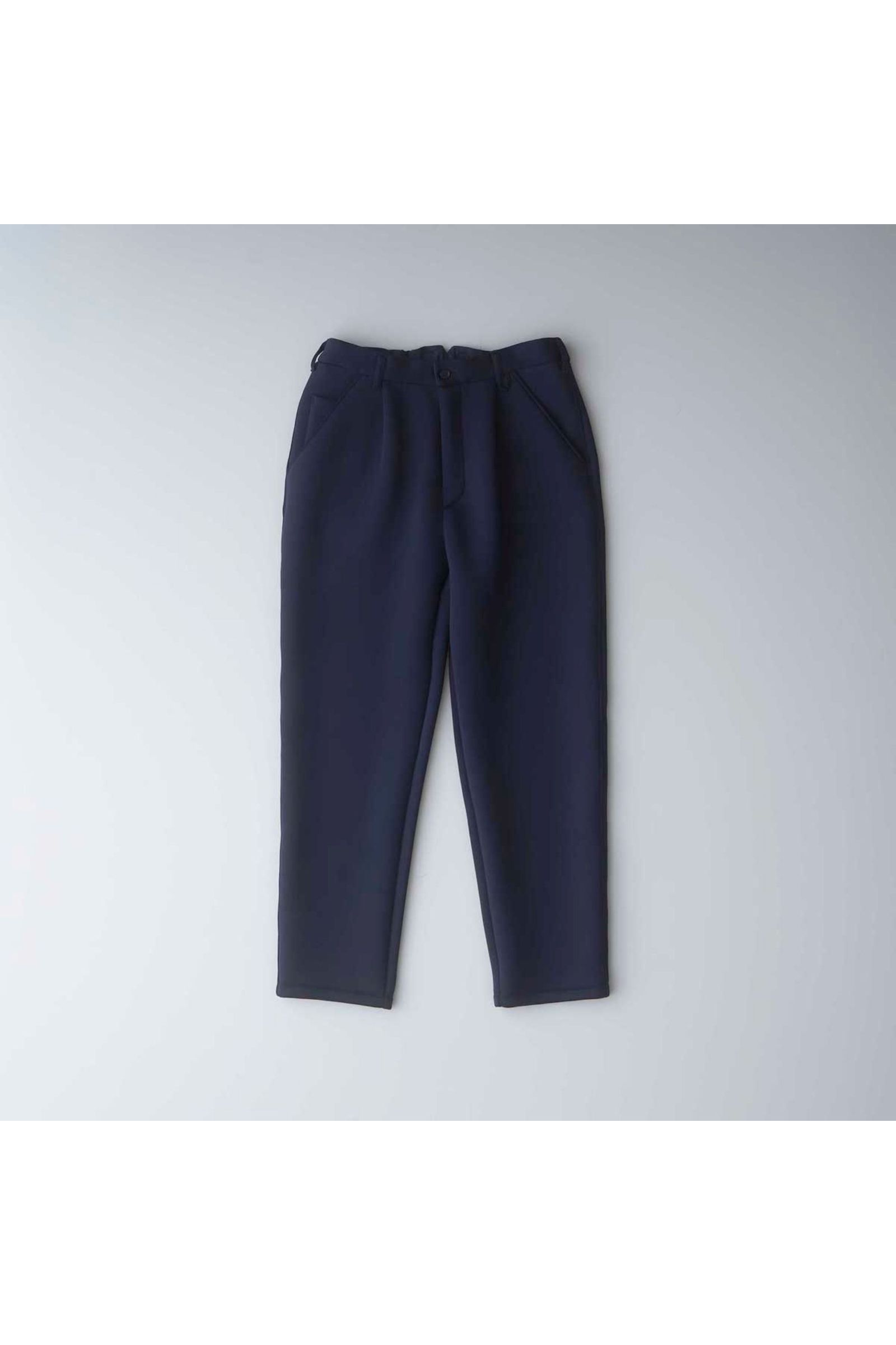 SMOOTH DOUBLE-KNIT TROUSERS | NAVY | パンツ