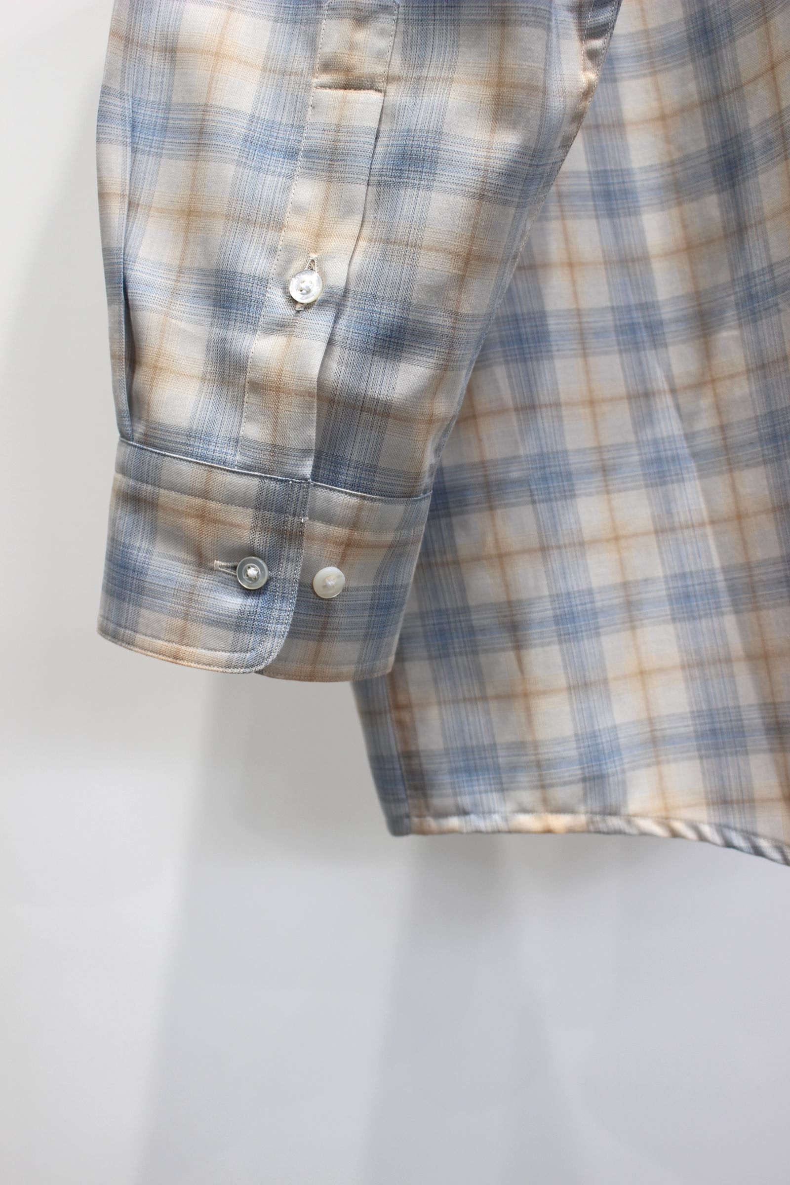 INTERIM インテリム / SUPIMA WOOL CHECK　SHIRTS INTÉRIM/インテリム】SUPIMA WOOL CHECK REGULAR COLLAR SHIRT