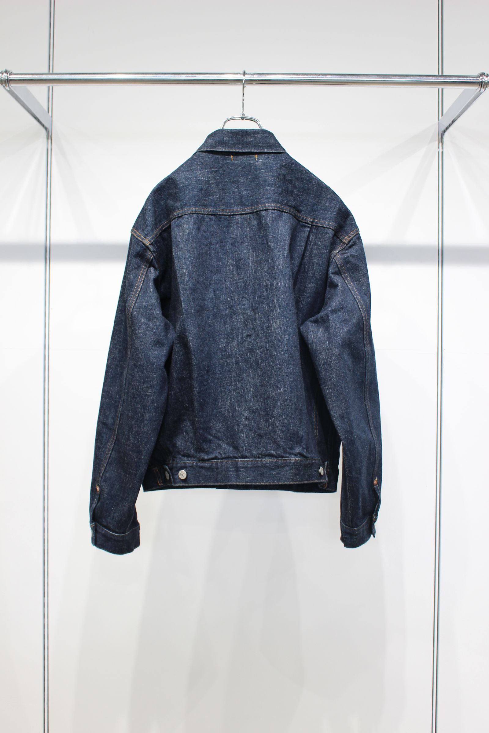 [ラスト1点] HYPER BIG "2ND" SHUTTLE DENIM SIDE PANEL JACKET | NAVY | デニムジャケット