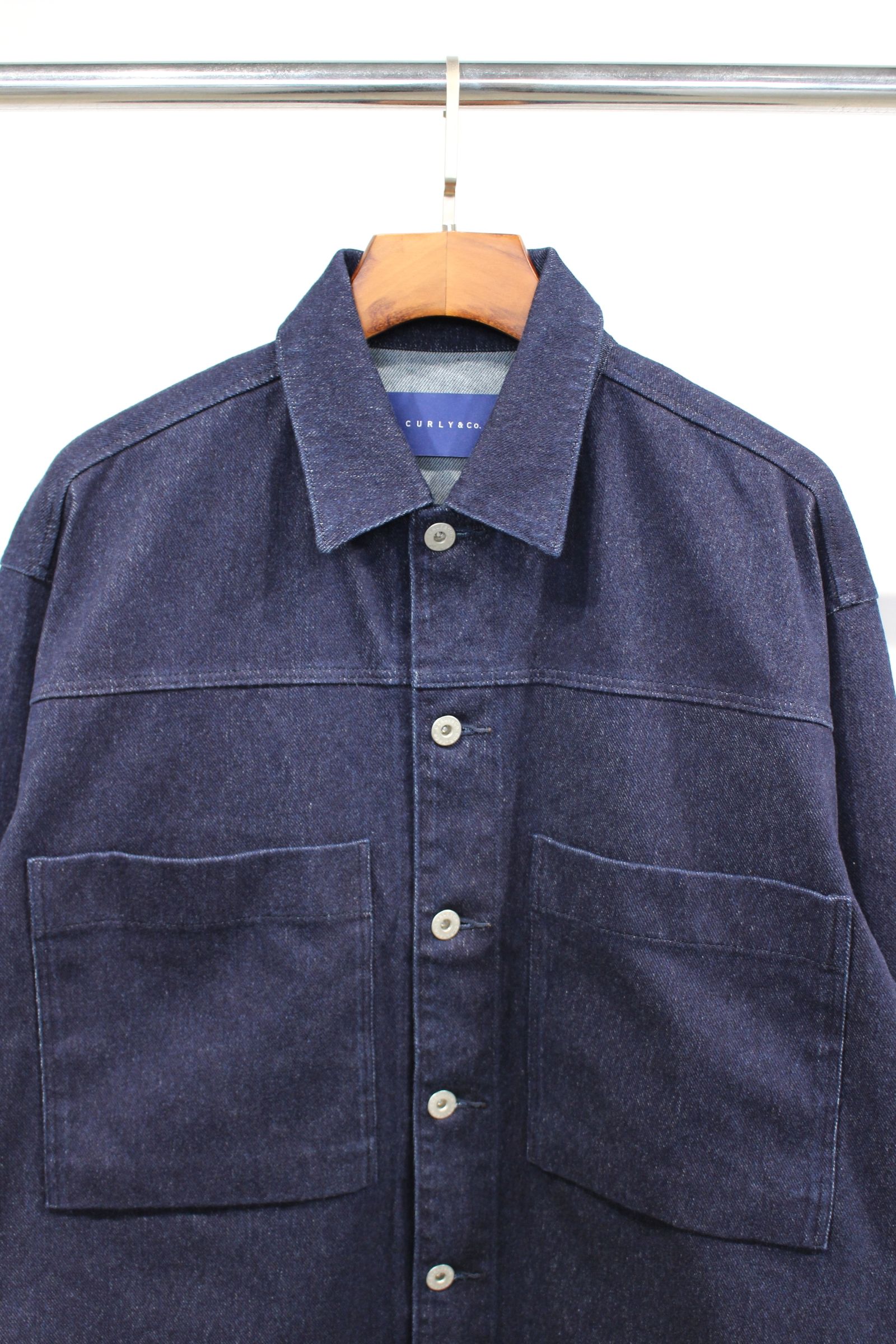 INDIGO TRUCKER JACKET -ONE WASHED-/WASHED INDIGO