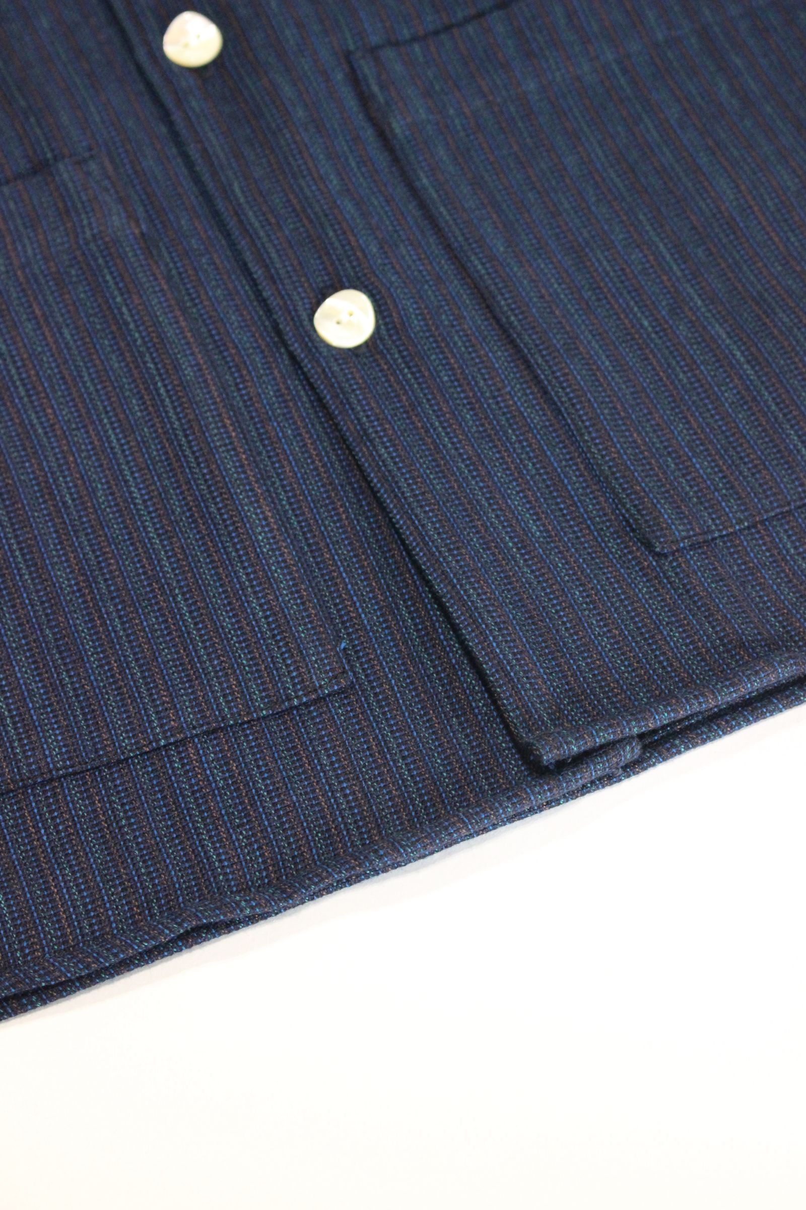 STRIPE OPEN COLLAR SHIRT/シャツジャケット