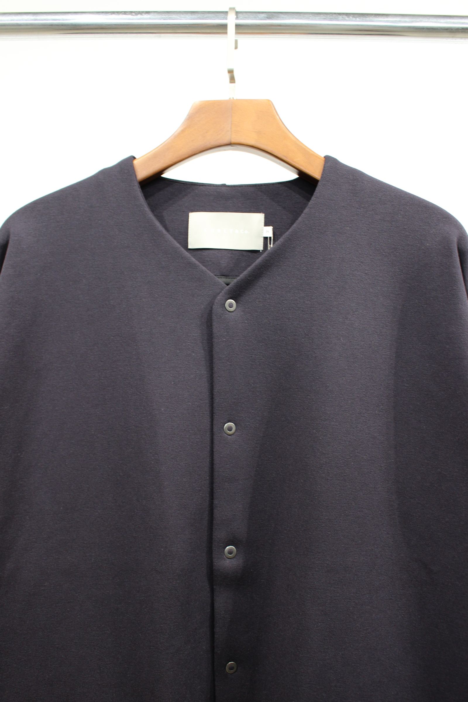 PONTE ROMA SNAP-BUTTON CARDIGAN/NAVY