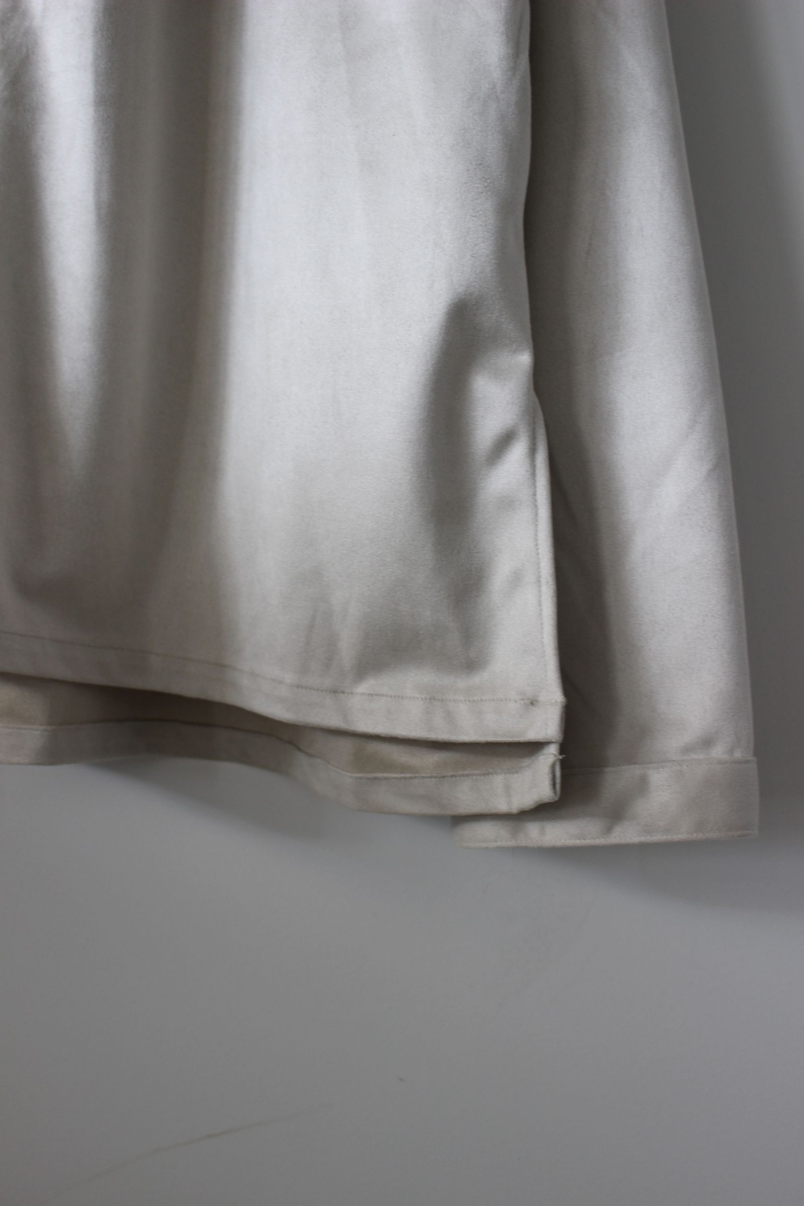ANCELLM - VEGAN LEATHER SKIPPER SHIRT/L.GRAY | NapsNote