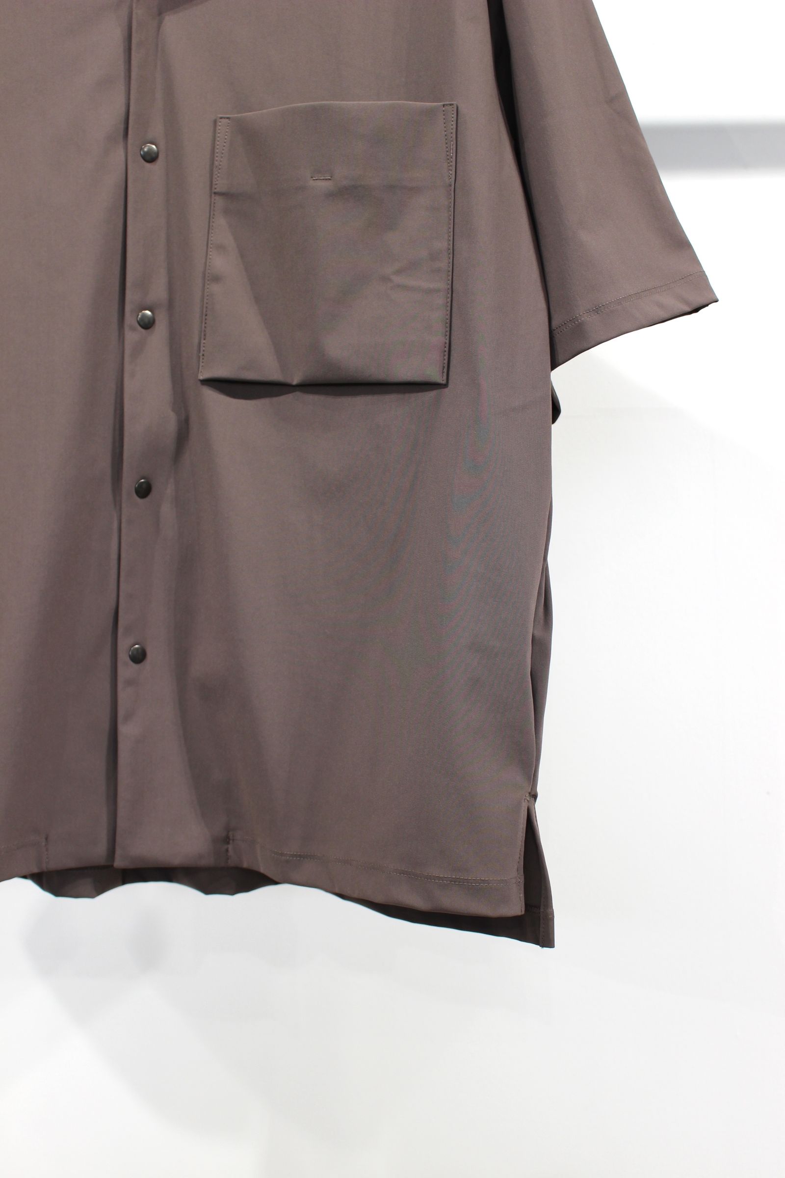 SPLIT RAGLAN SHIRT -solid-/D.TAUPE