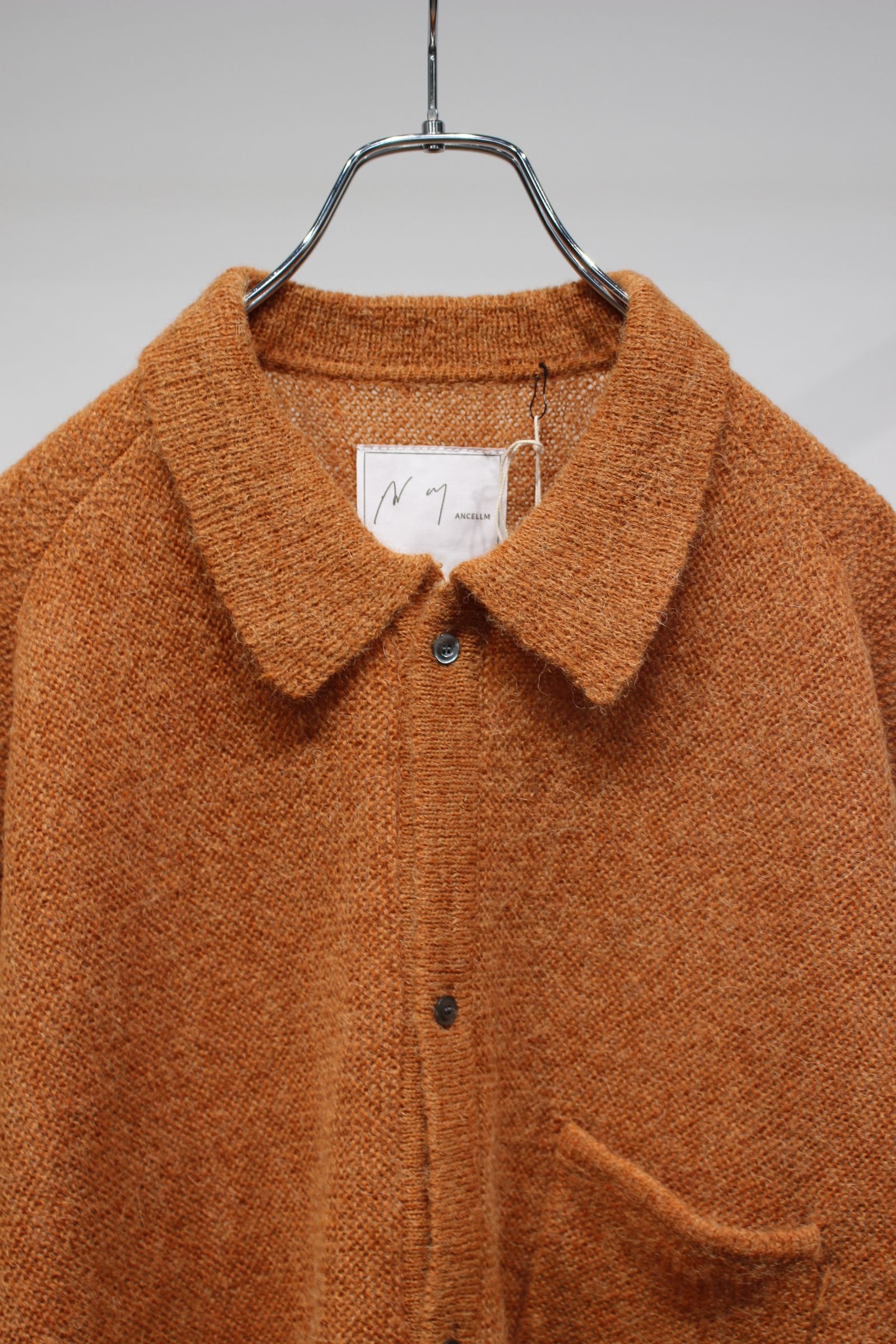 [ラスト1点] KNIT SHIRT | CAMEL | ニットシャツ