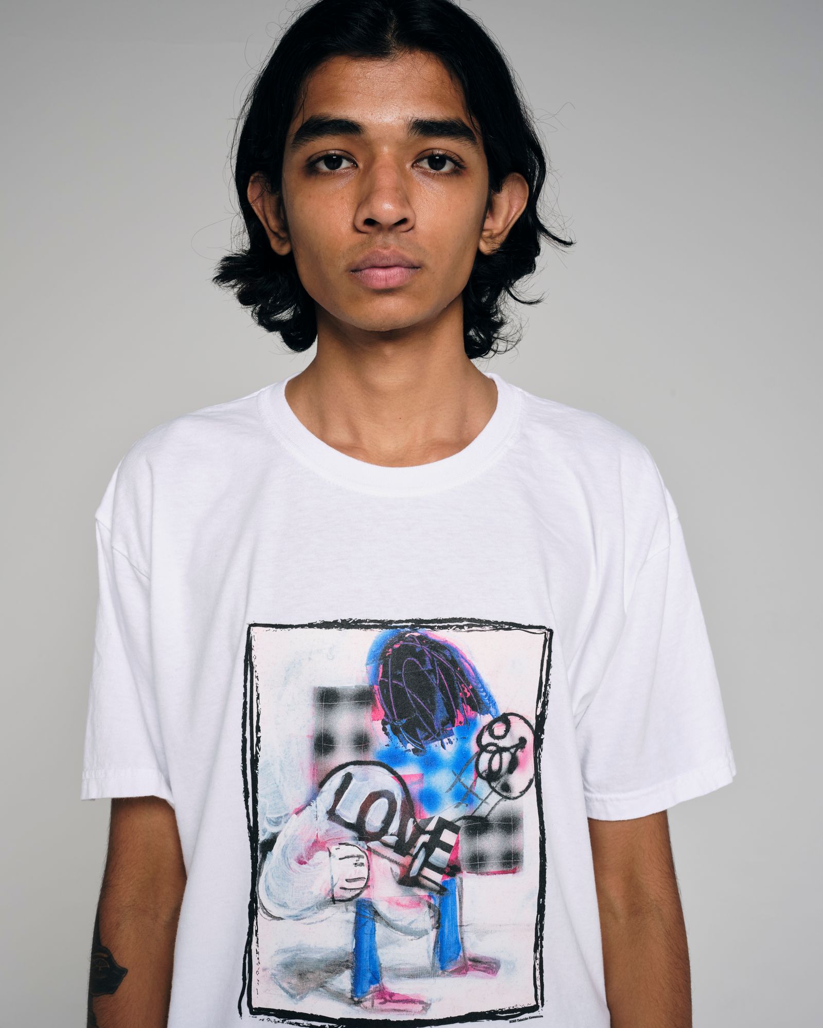 Band T-shirt/WHITE