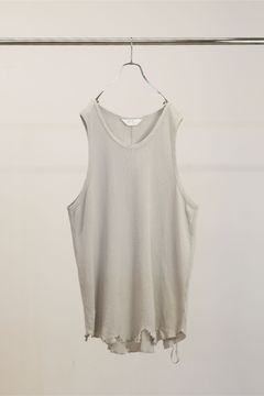 DAMAGE WAFFLE TANK | GREIGE | タンクトップ