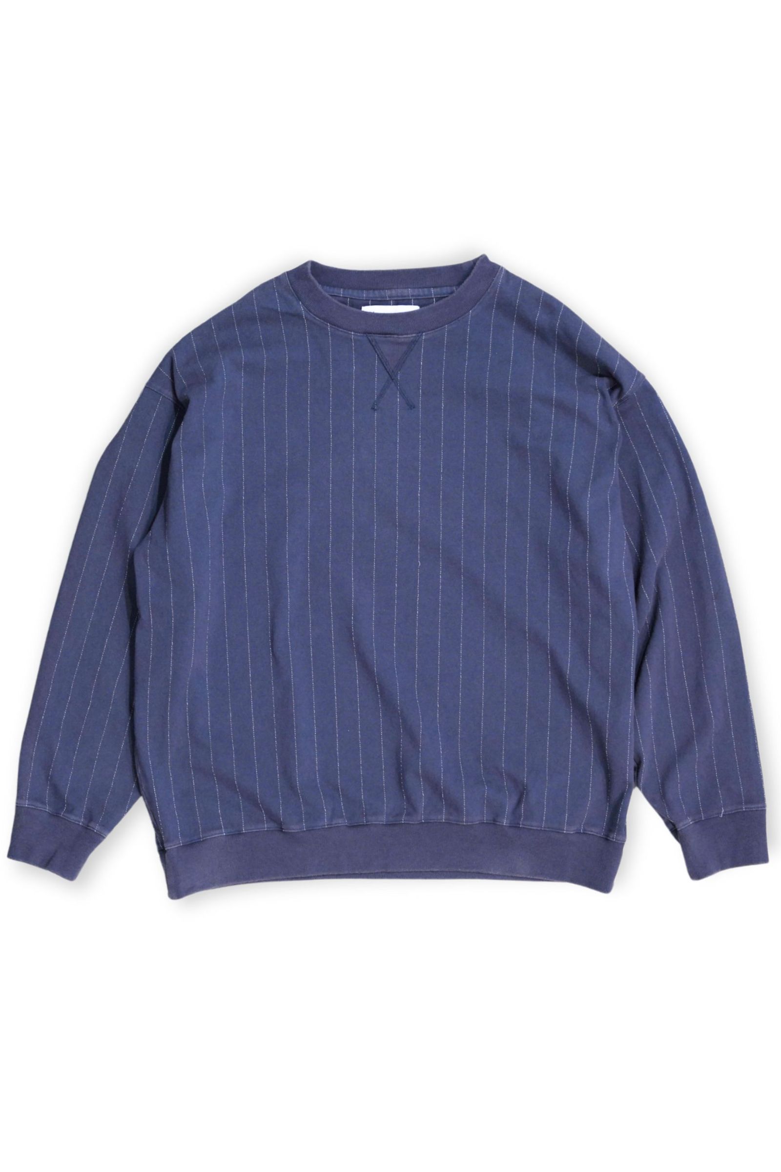 QUILTING STITCH OPEN END JERSEY Rib Gusset L/S T-Shirt | NAVY | カットソー