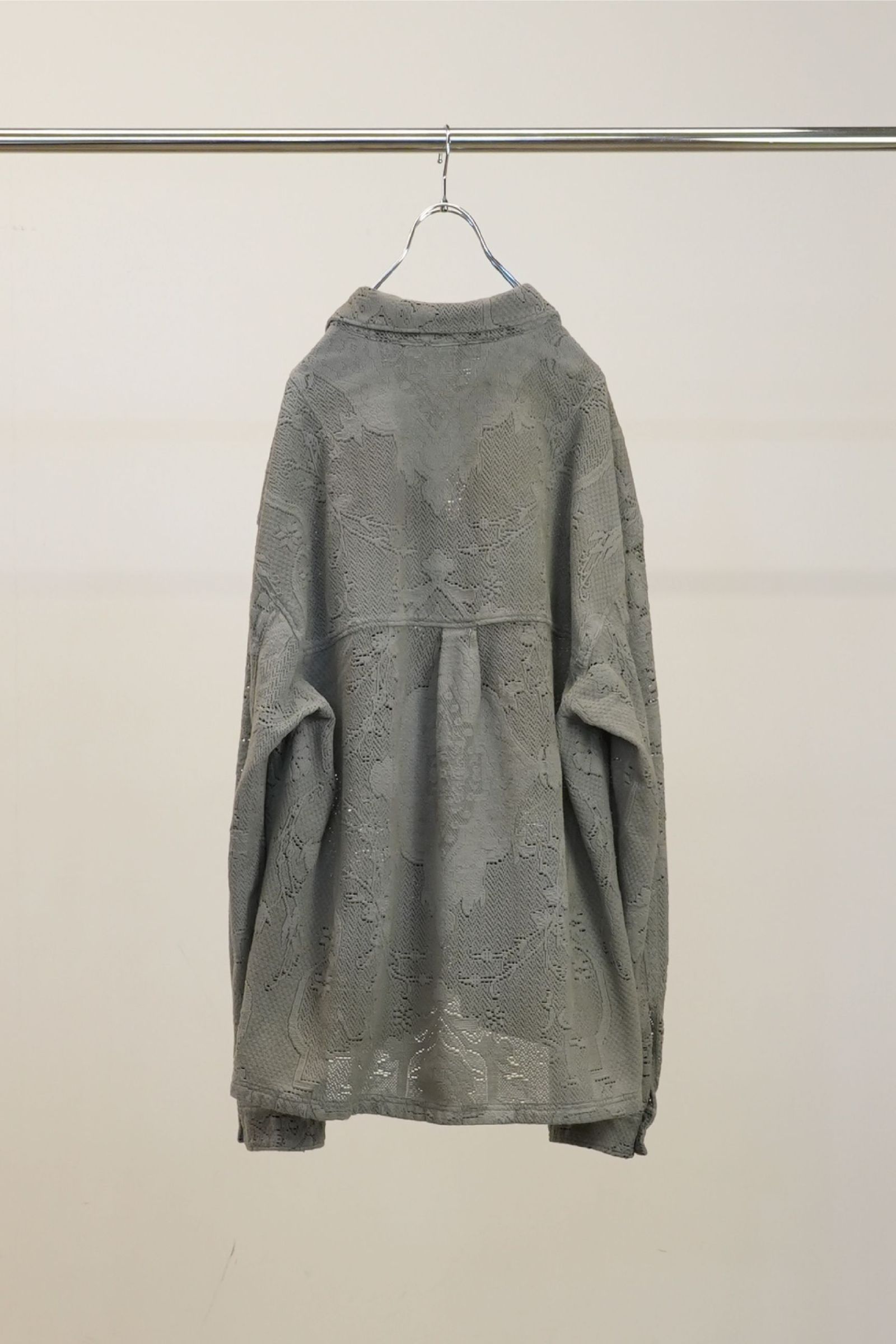 AGING LACE WORK SHIRT | GRAY | シャツ