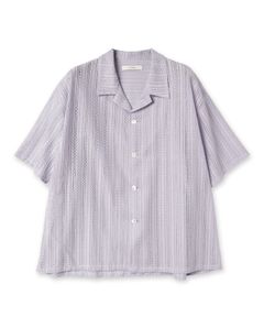 LACE SHIRT S/S/シャツ（半袖）/ラベンダー