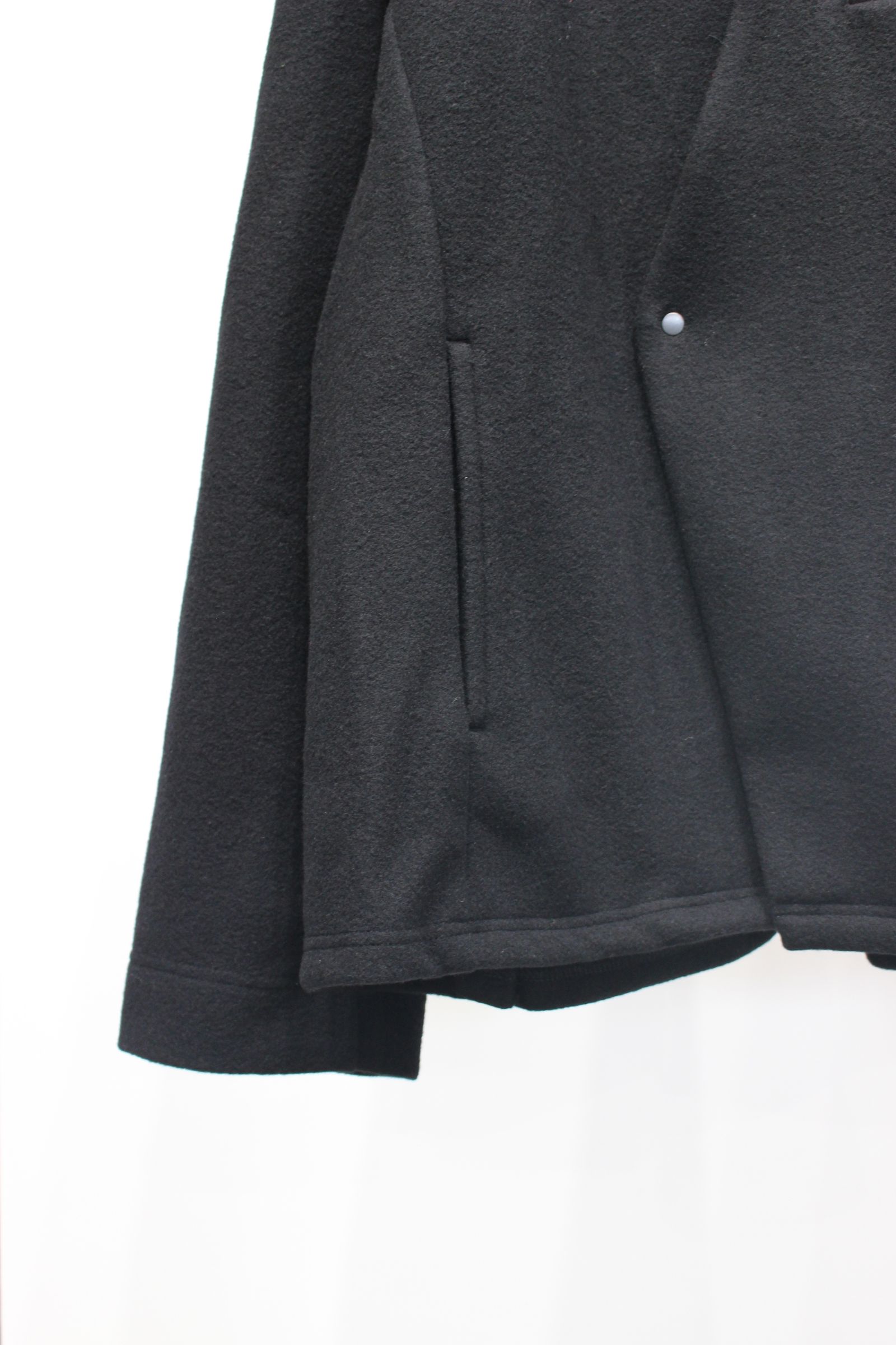 W/CA NO COLLAR DOUBLE JACKET | BLACK | ノーカラージャケット