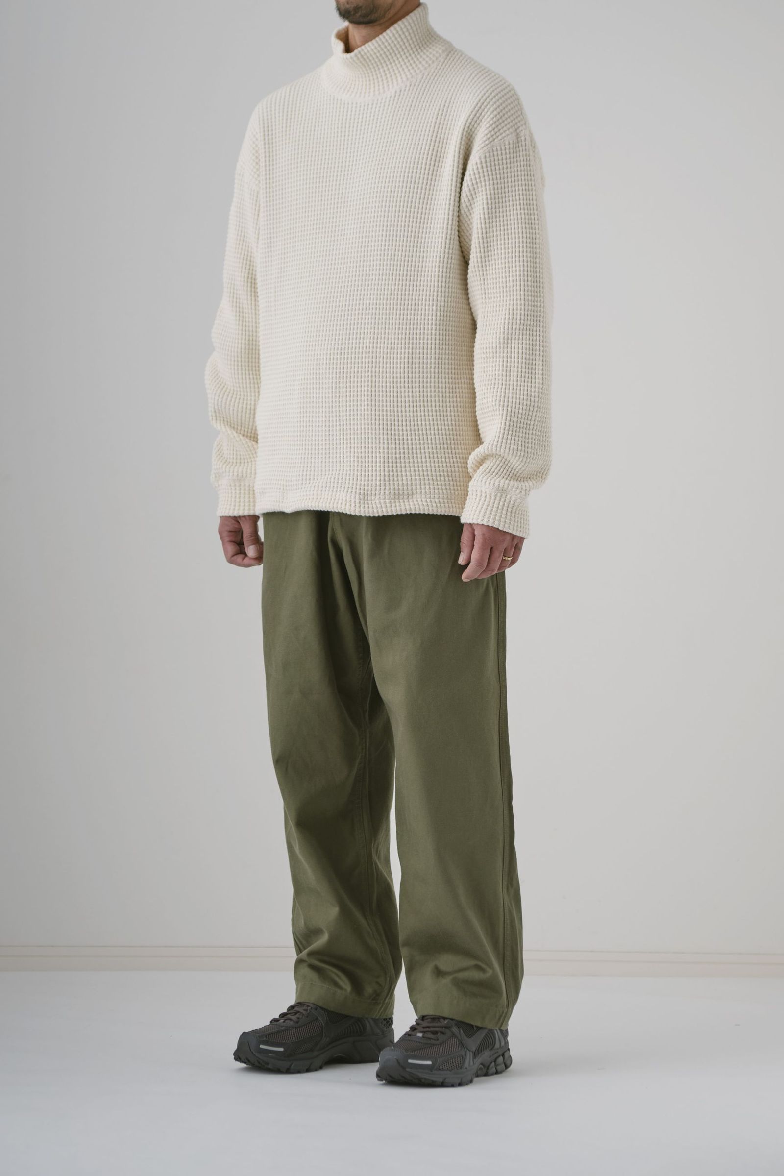 ALBERT MOC SWEATER | ECRU | ワッフルカットソー