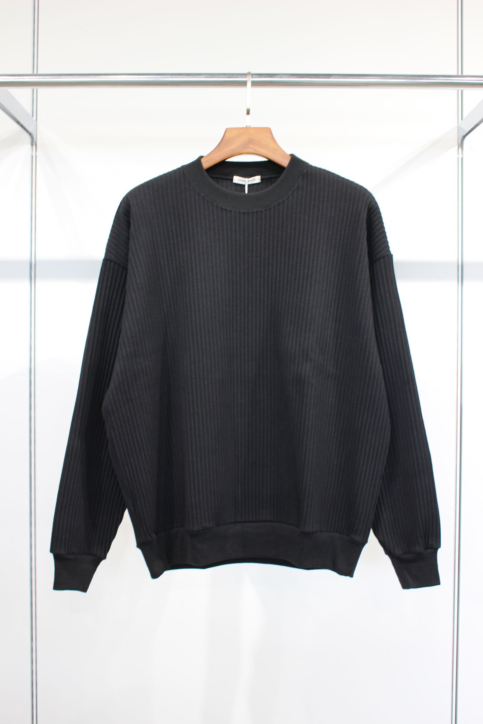 ACCORDION RIB CREW NECK/リブスウェット