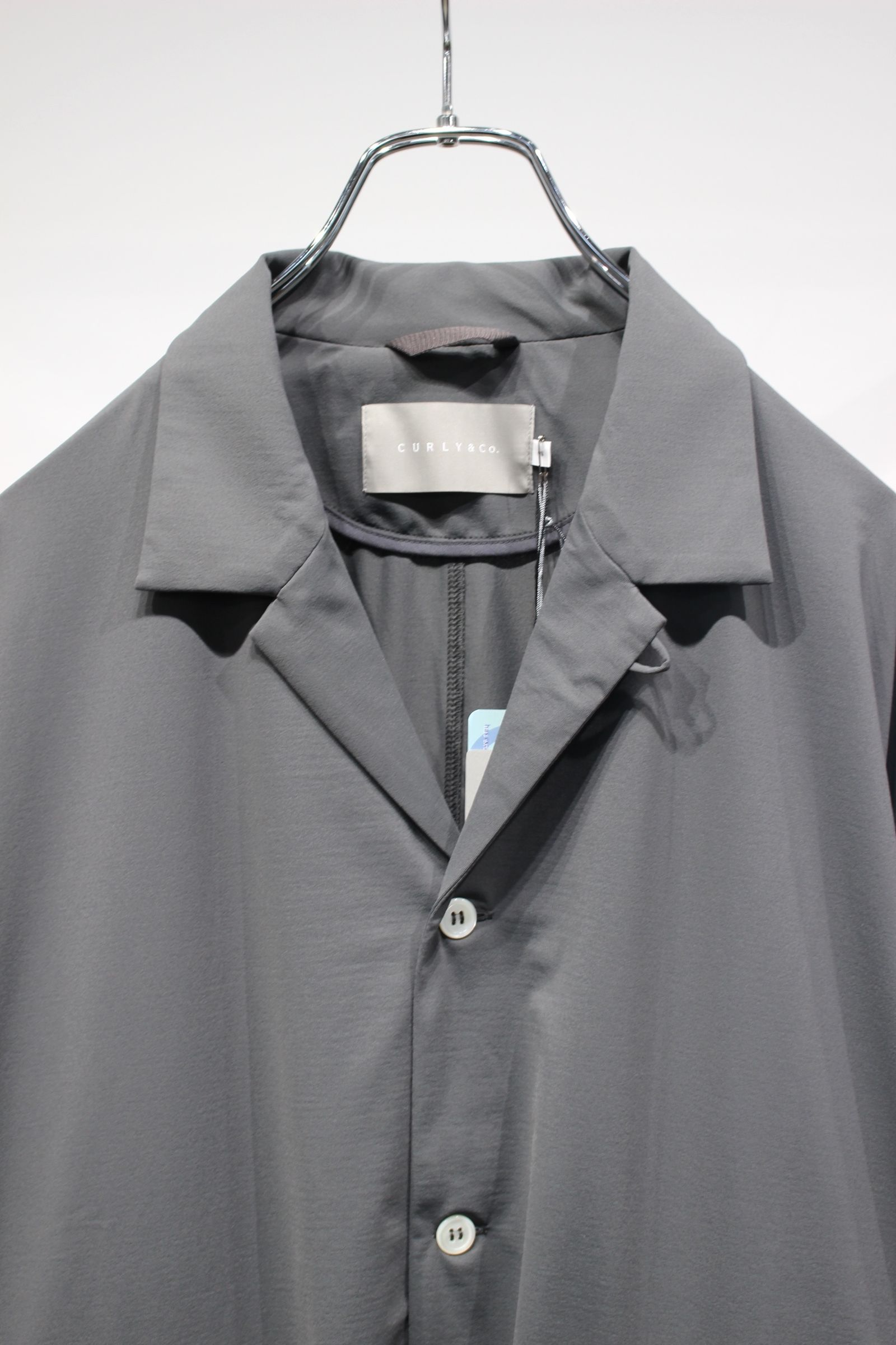 DRY COOL TRICOT SHIRT JACKET | MOSS GRAY | シャツジャケット