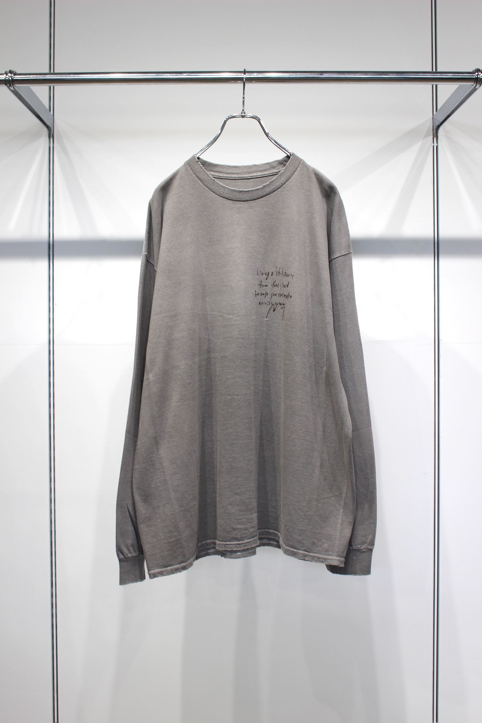 MASSAGE L/S T-SHIRT | GRAY | カットソー