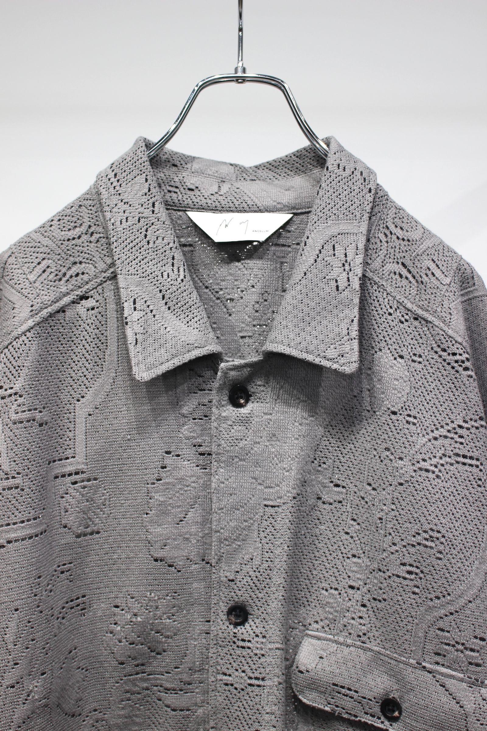 AGING LACE WORK SHIRT | GRAY | シャツ