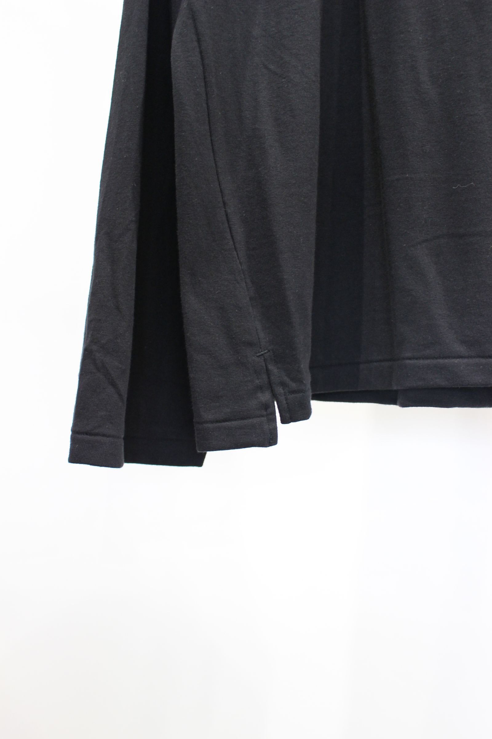 ANCELLM - C/R OVER CREWNECK LS T-SHIRT | BLACK | カットソー