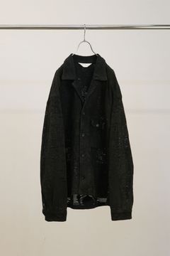 AGING LACE WORK SHIRT | BLACK | シャツ