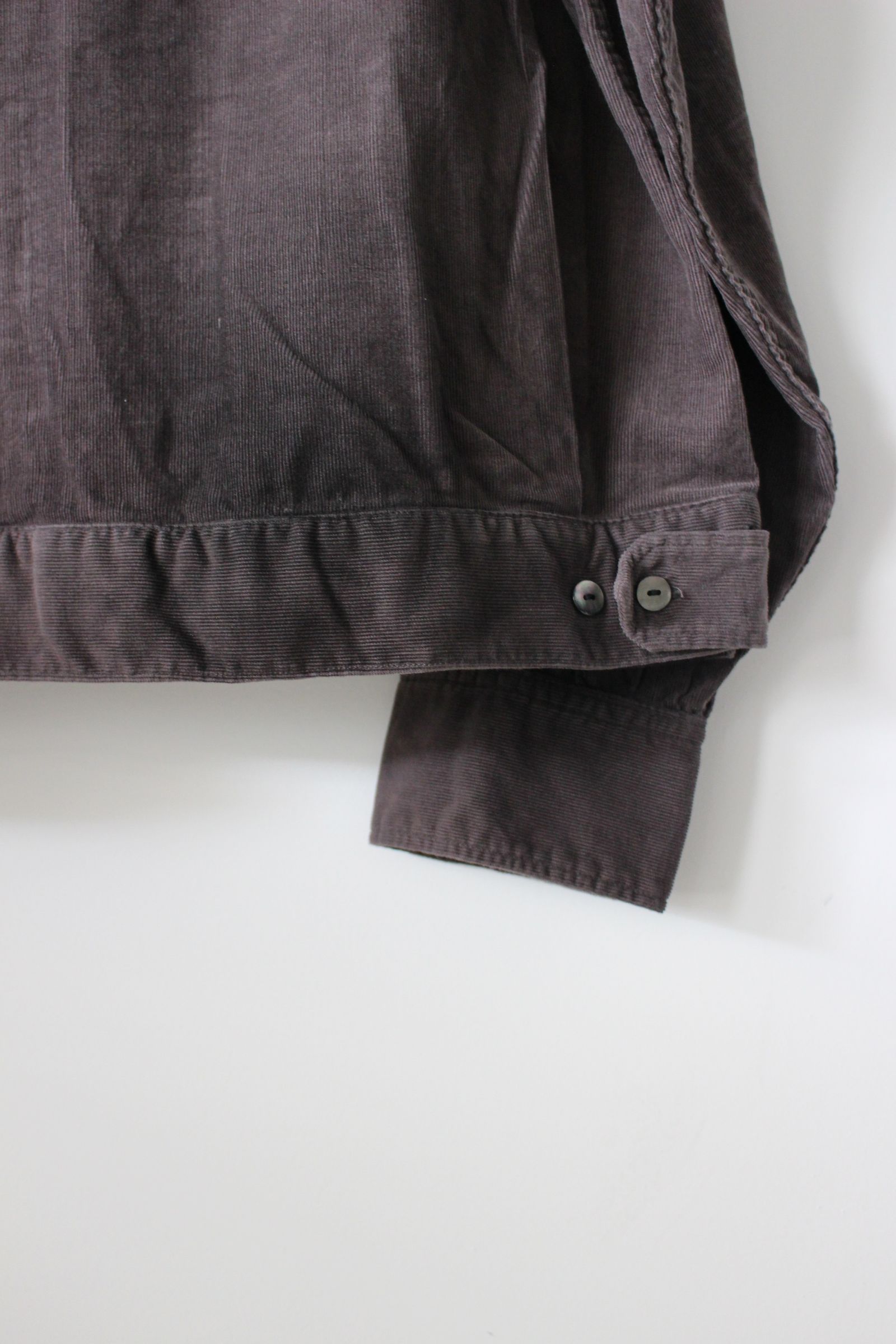 ANCELLM - CORDUROY SHORT JACKET/CHARCOAL | NapsNote