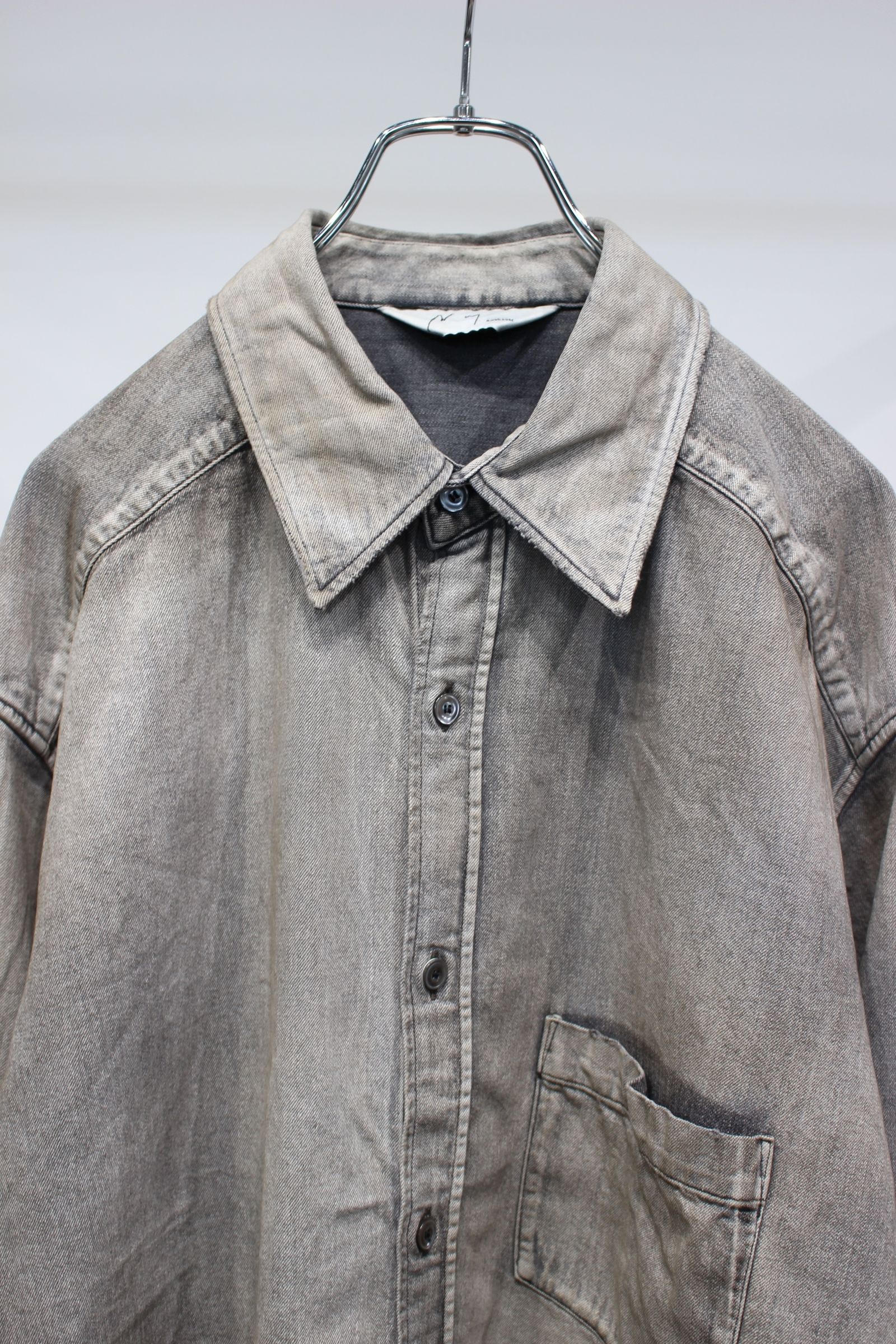 ANCELLM - DENIM DRESS SHIRT | BLACK | デニムシャツ | NapsNote