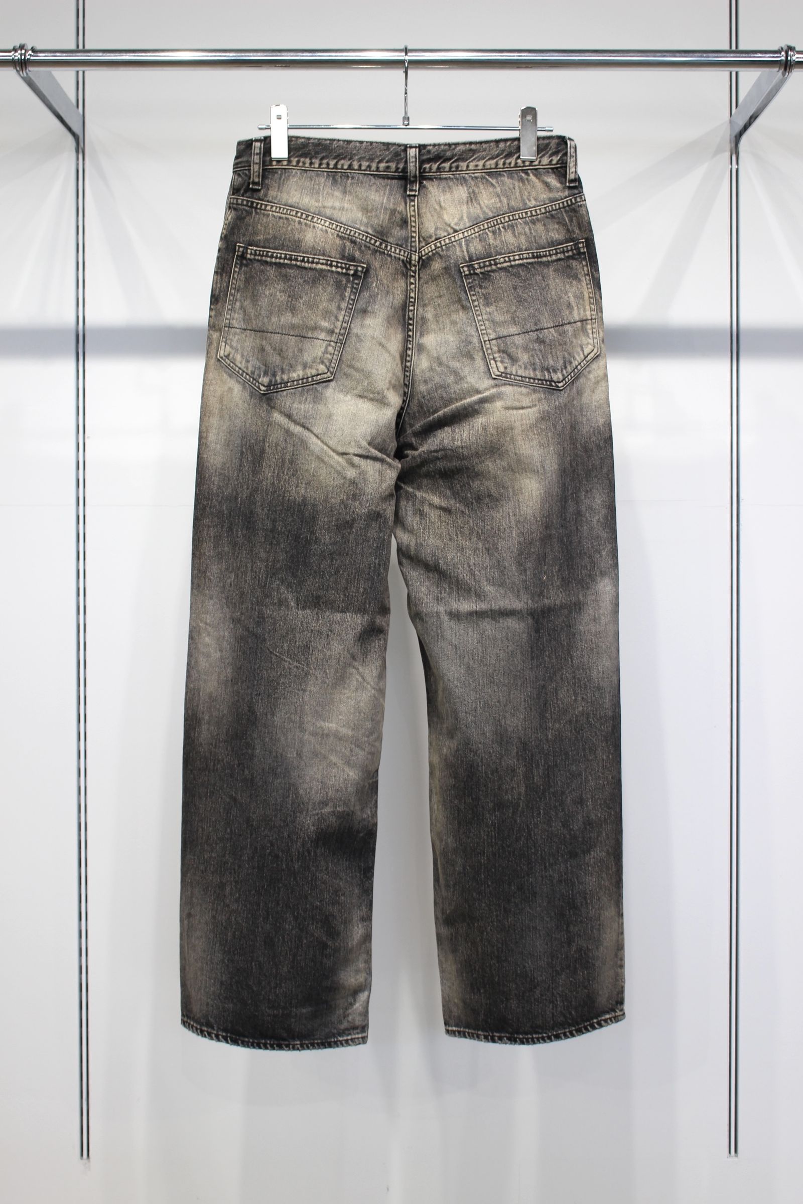 #08 MIDDLE STRAIGHT 5P DENIM PANTS | BLACK | デニムパンツ
