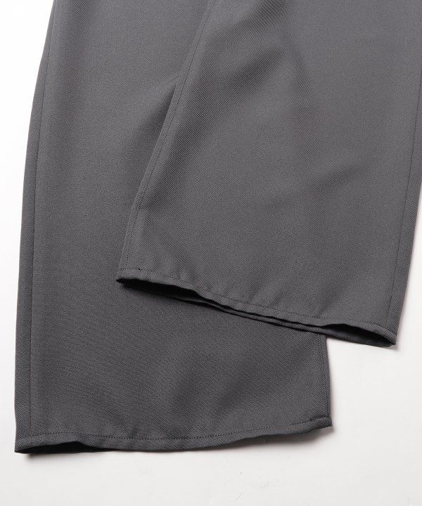 WIDE ONE TUCK STRAIGHT PANTS | GRAY | ワイドストレートパンツ