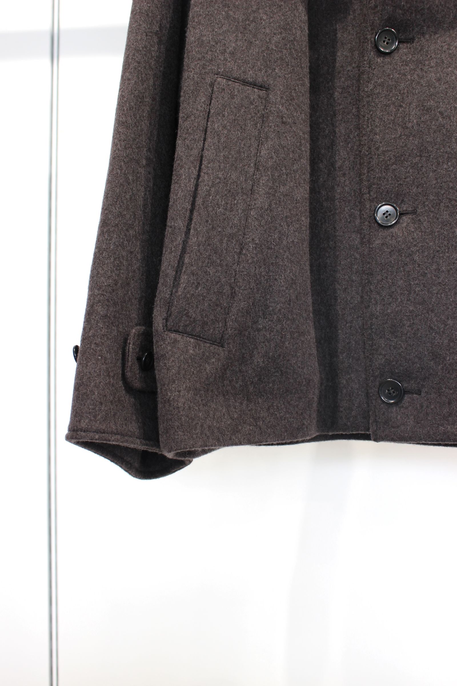 SUPER 100 WOOL BEABER Work Blouson | D.BROWN | ワークブルゾン