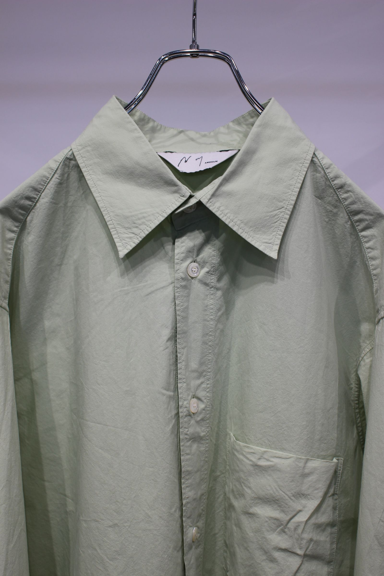 [ラスト1点] SHRINK OVER SHIRT | GRAYMINT | シャツ