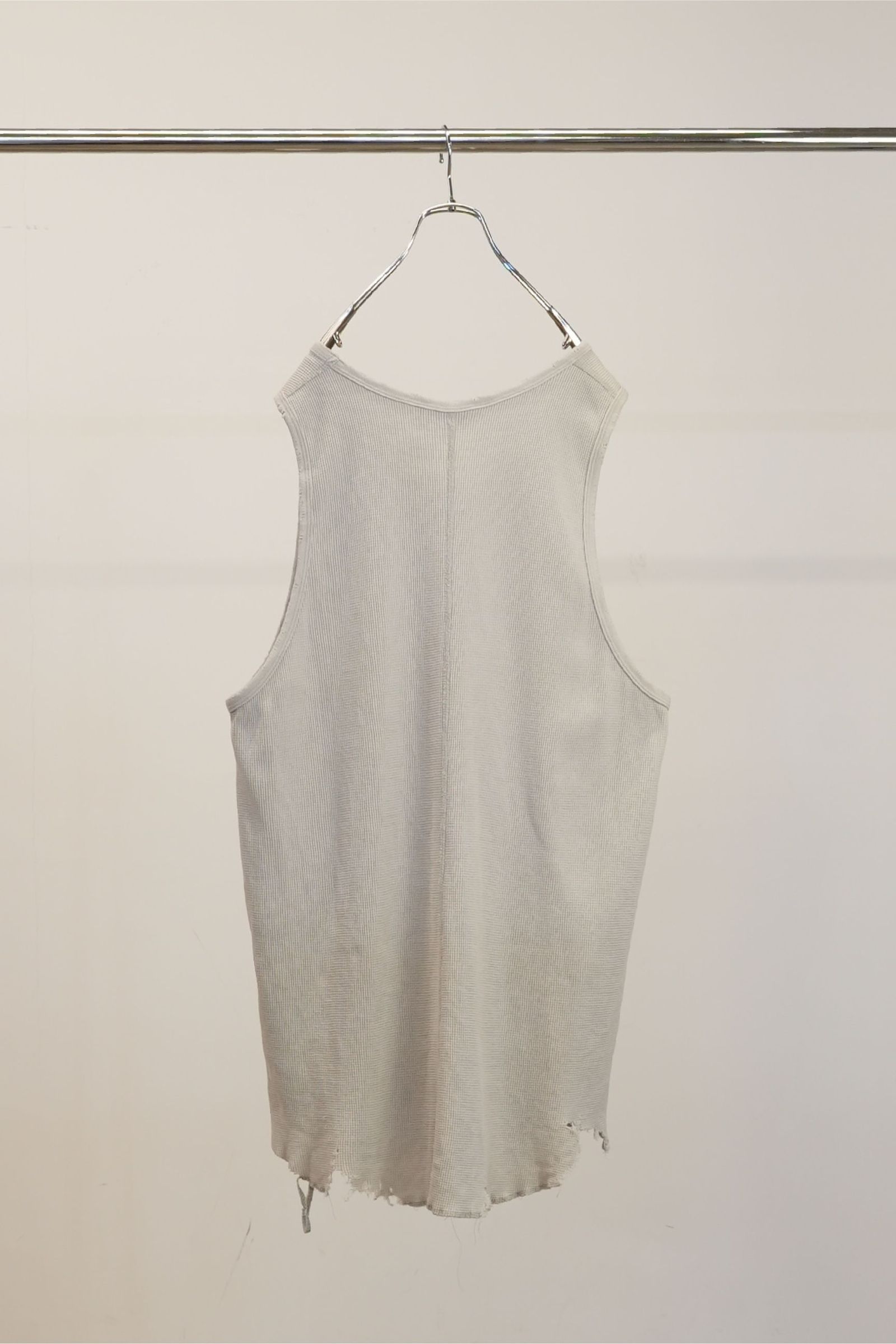 DAMAGE WAFFLE TANK | GREIGE | タンクトップ