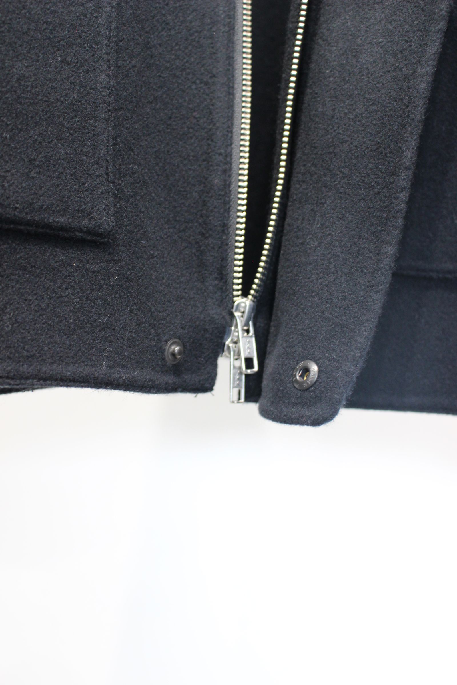 DOUBLE WEAVE WOOL BLOUSON | BLACK | ウールブルゾン