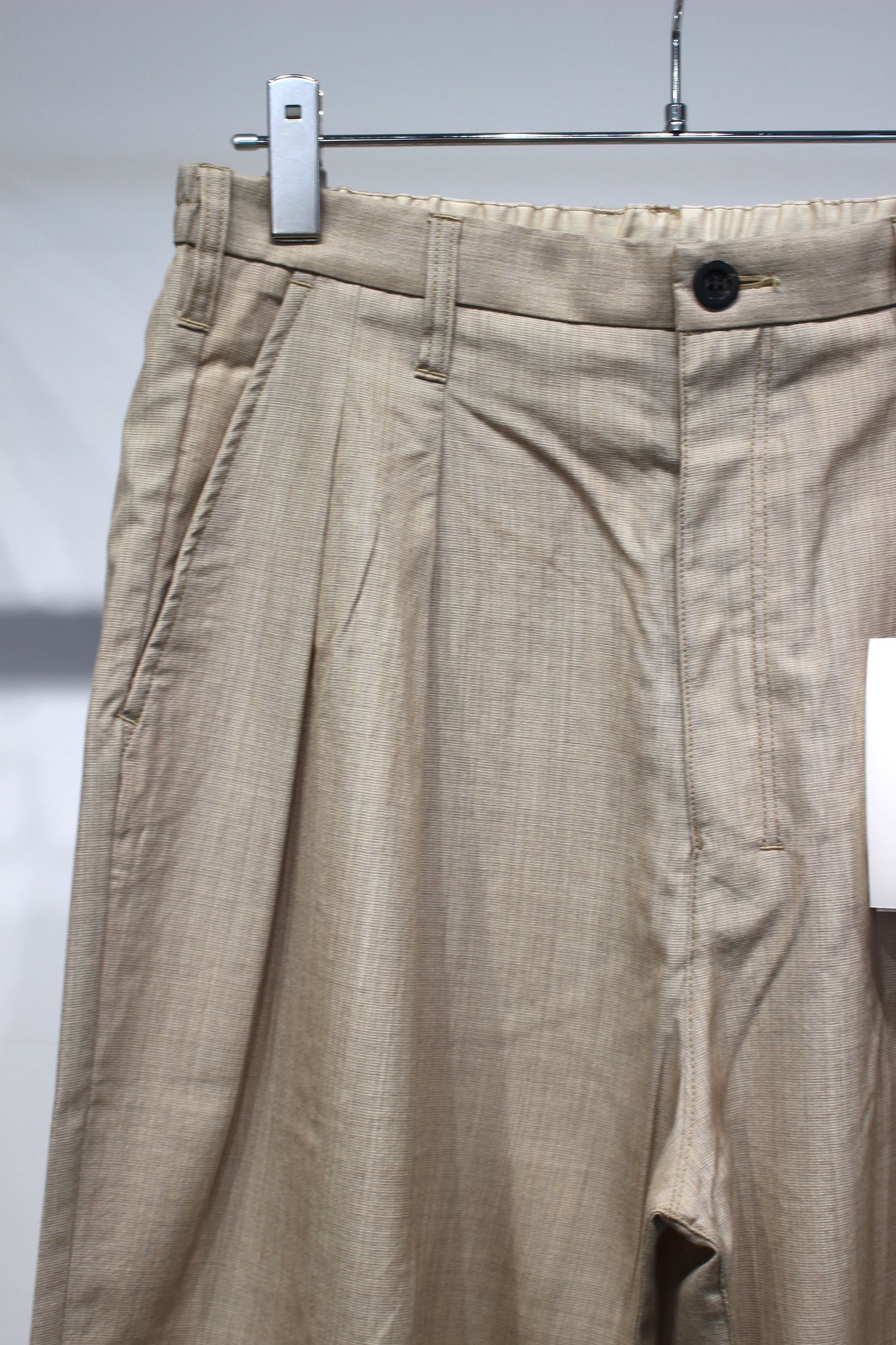 LAYERED TAILORED JACKET | HAKEME WIDE SLACKS | BEIGE | セットアップ