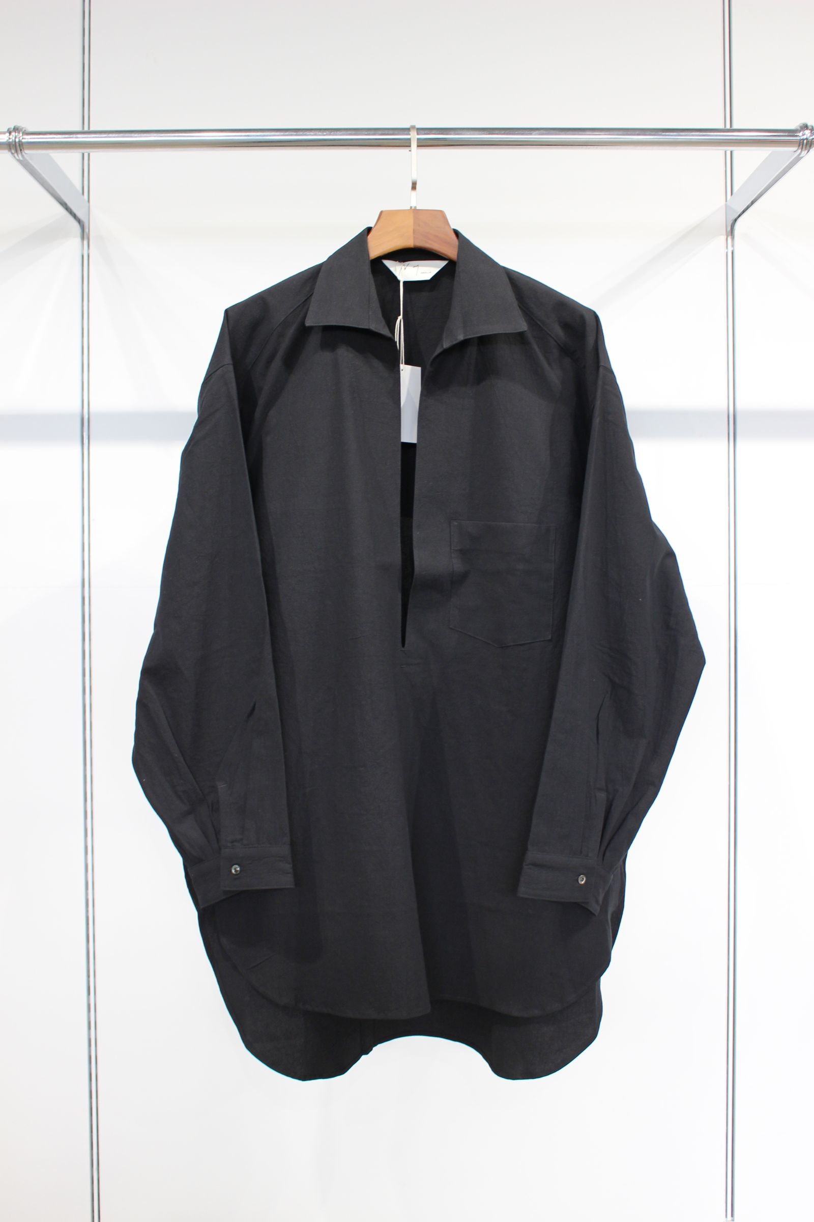 ANCELLM - SKIPPER LONG SHIRT/BLACK | NapsNote