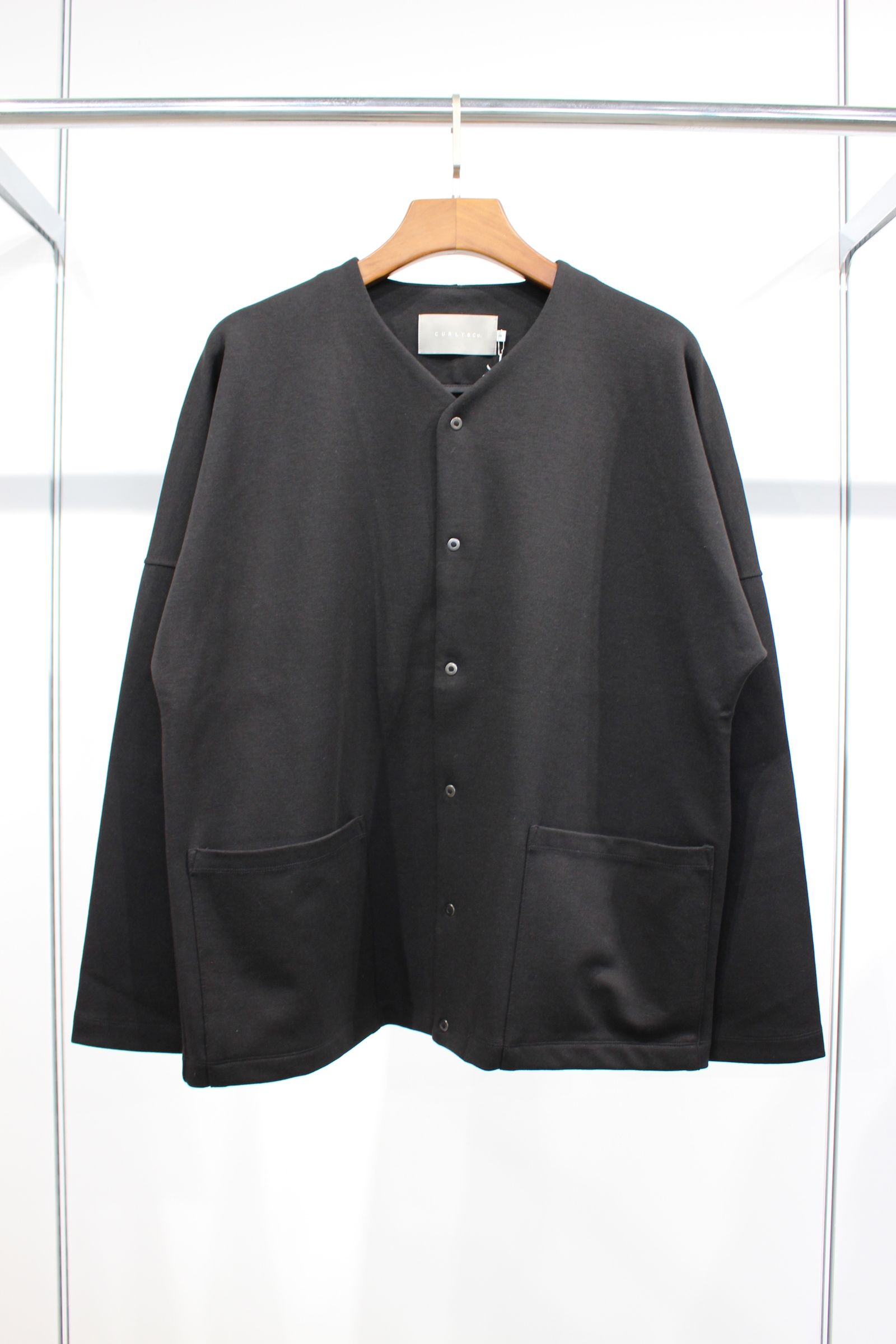 PONTE ROMA SNAP-BUTTON CARDIGAN/BLACK