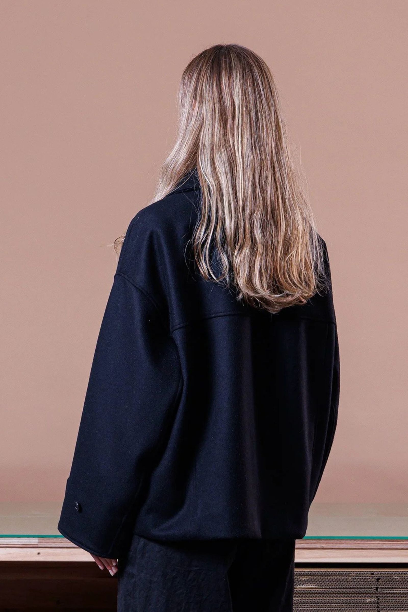 SUPER 100 WOOL BEABER Work Blouson | BLACK | ワークブルゾン
