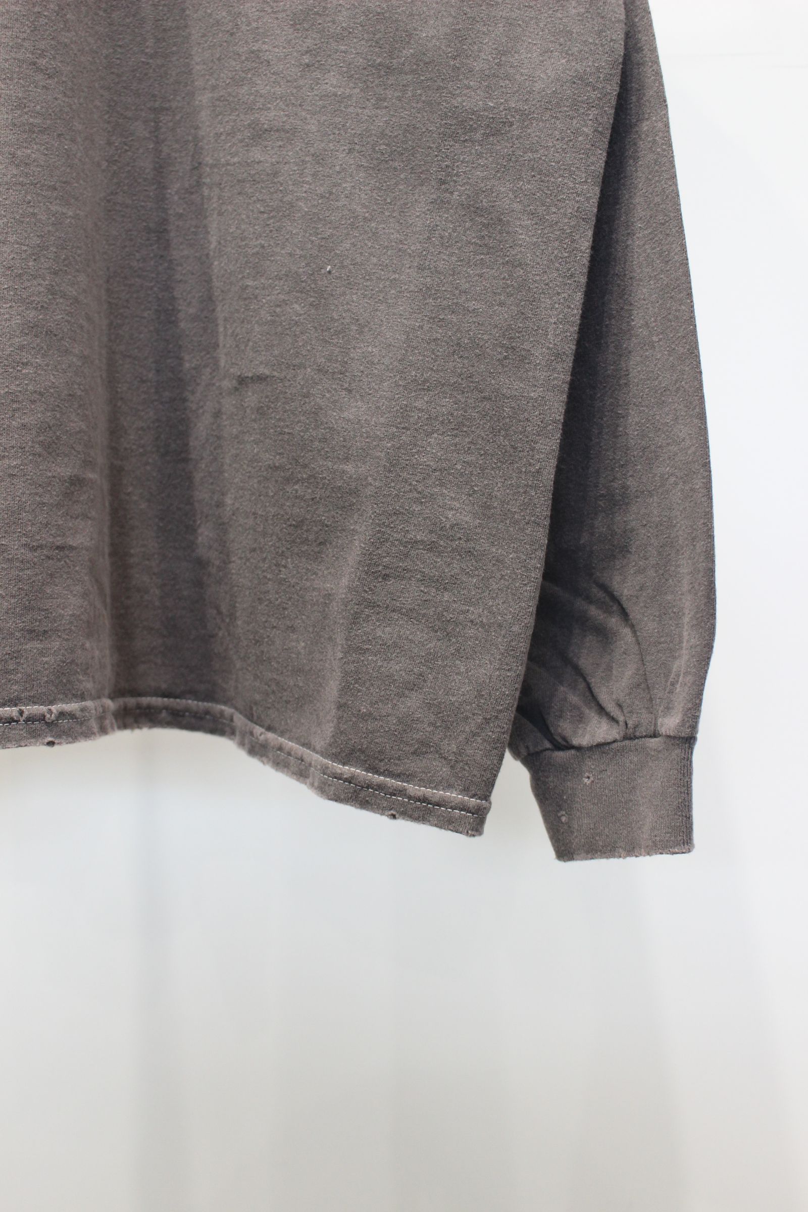 EMBROIDERY DYED LS | BROWN | カットソー
