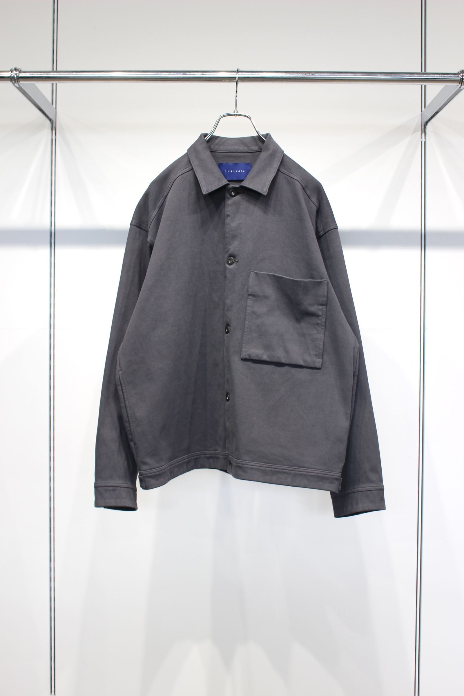 DENIM TRUCKER JACKET -slate gray- | SLATE GRAY | ニットデニム