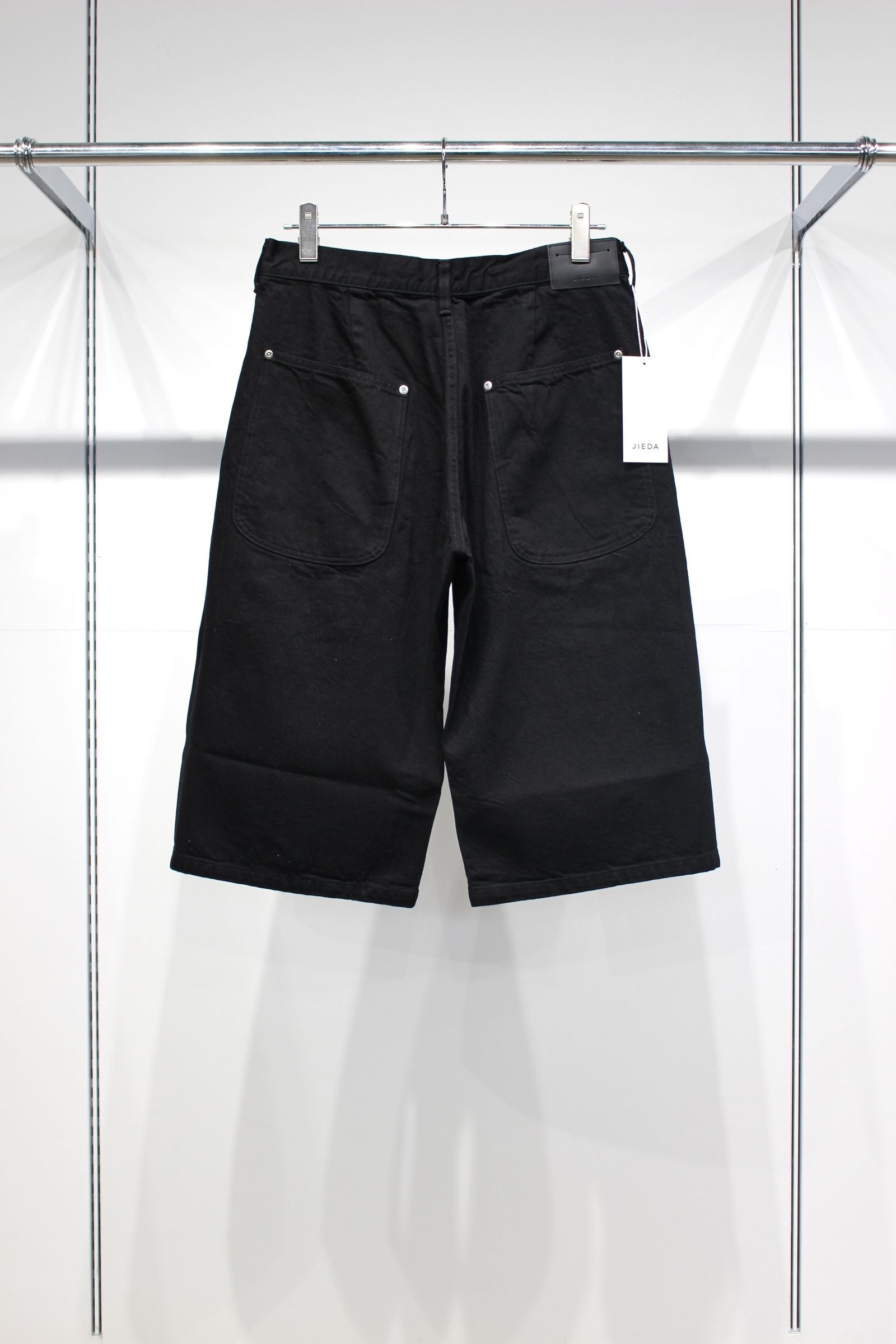 3D 3/4 DENIM PANTS | BLACK | ショートパンツ