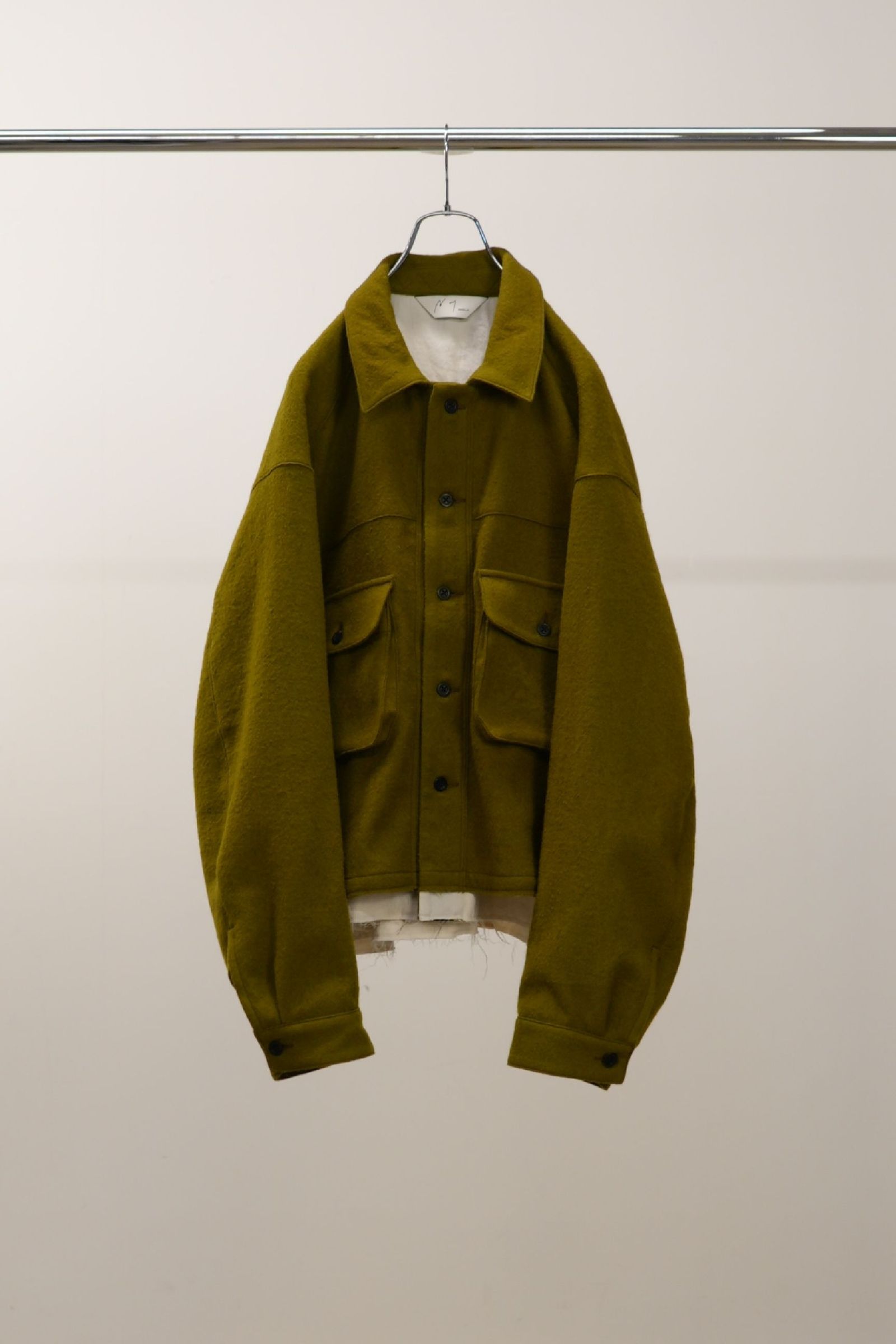 SHRINK WOOL LAYERING JACKET | OLIVE | レイヤリングジャケット