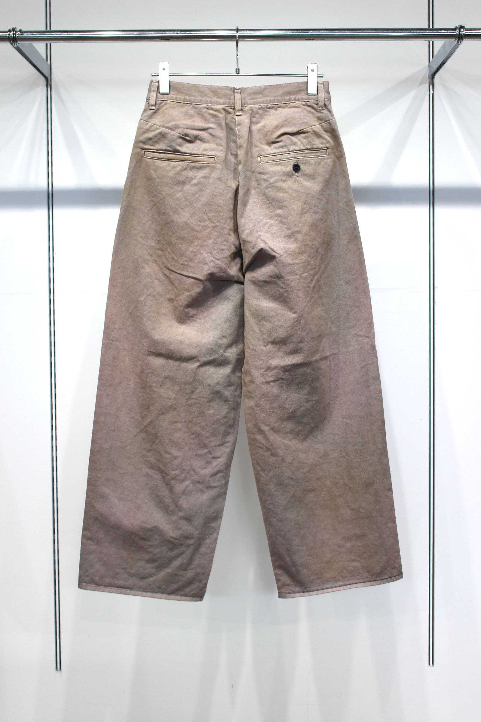 AGING CHINO SLACKS | GRAY | チノスラックス