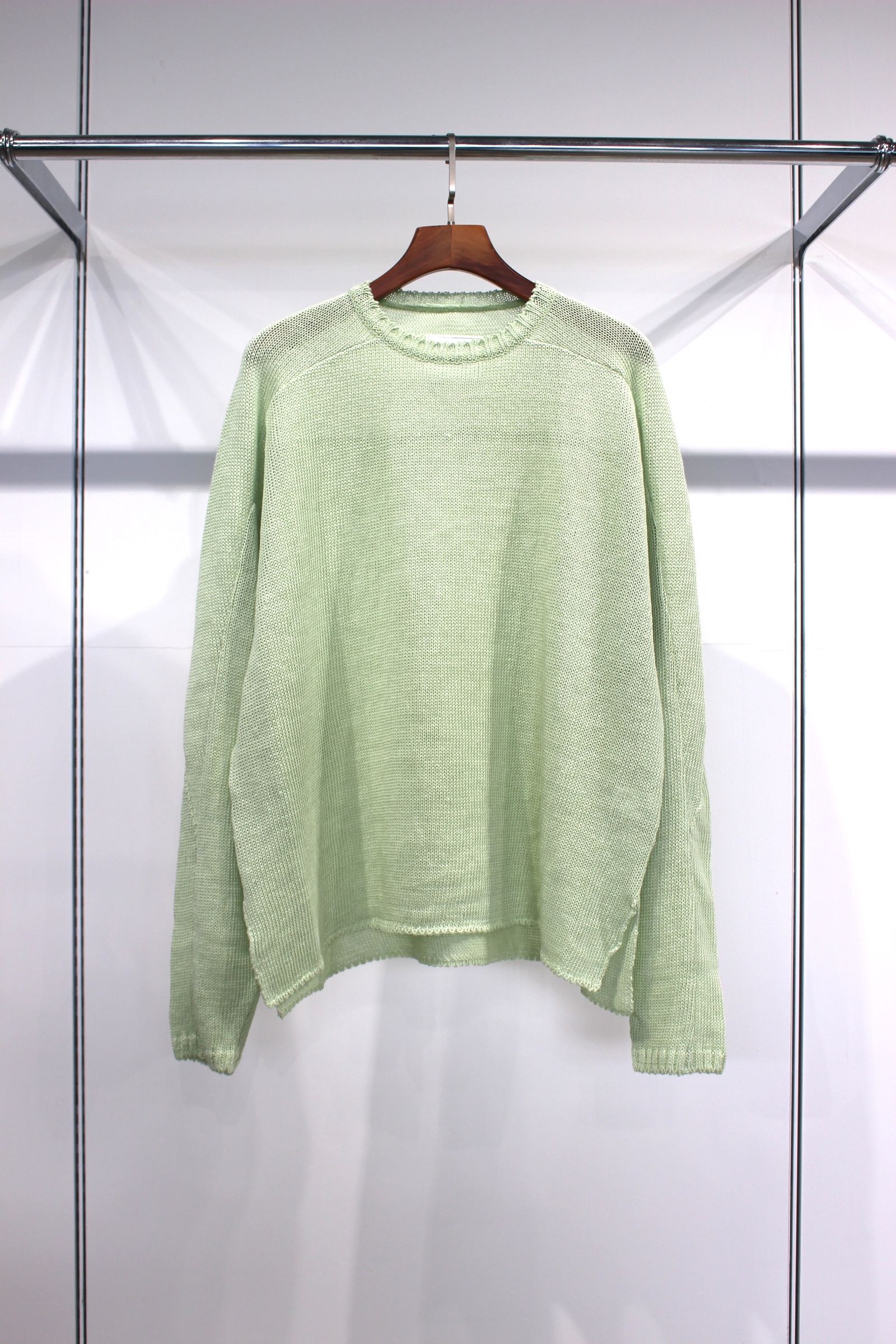 FOOTBALL LINEN KNIT | MINT | ニット