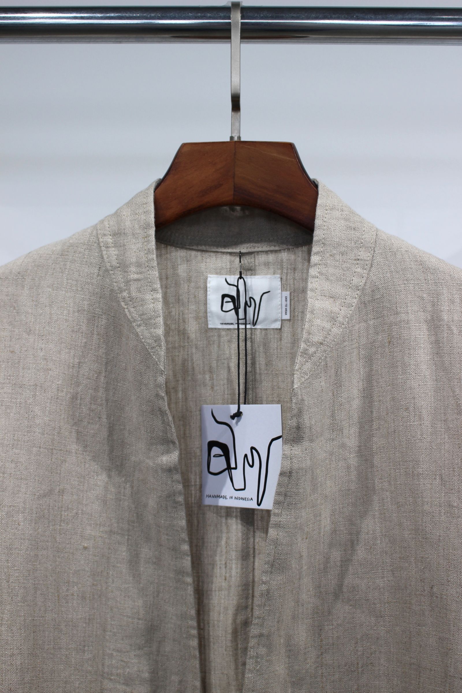 マディソンブルー JUTE SHORT JACKET 2 リネン混 ベージュ