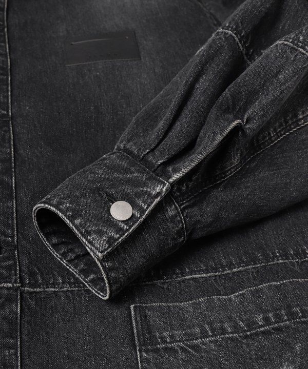 DAMAGE OVER DENIM SHIRT/BLACK