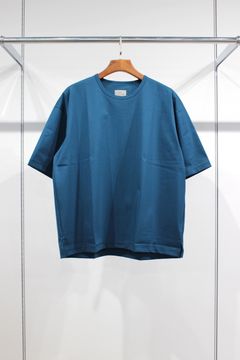 WARP KNIT OVERSIZED TEE/PRUSSIAN