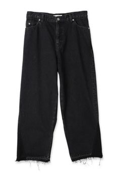 [ラスト1点] USED BAGGY DENIM | BLACK | デニム