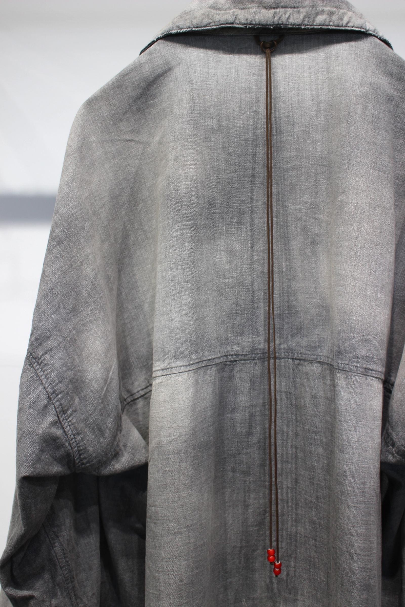 AGING CHAMBRAY LONG SHIRT | BLACK | シャンブレーシャツ