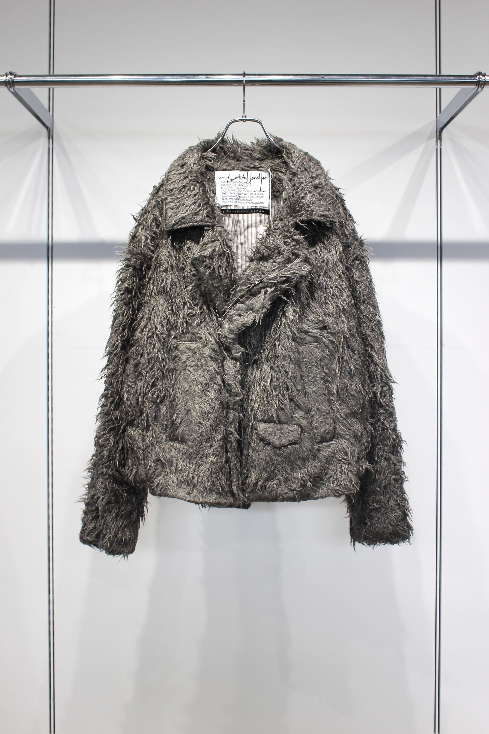 SHAGGY RIDERS JACKET | GREY | ライダースジャケット