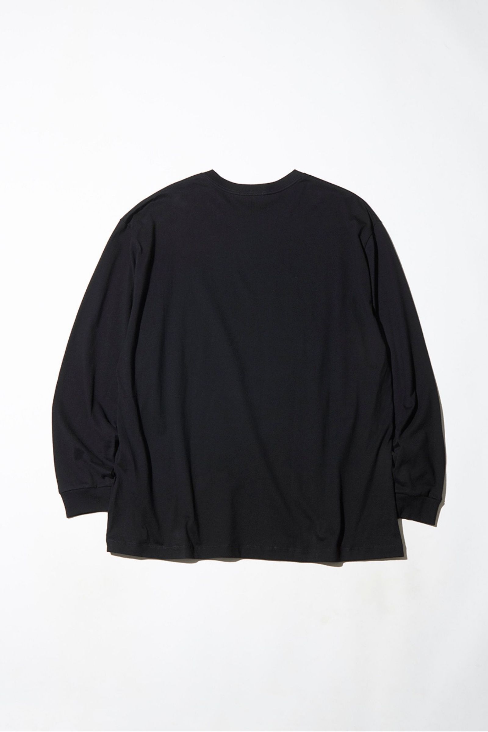 PRINTED CROSS NECK T-SHIRT LS -CUBE-/プリントカットソー