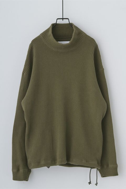 ALBERT MOC SWEATER | OLIVE | ワッフルカットソー