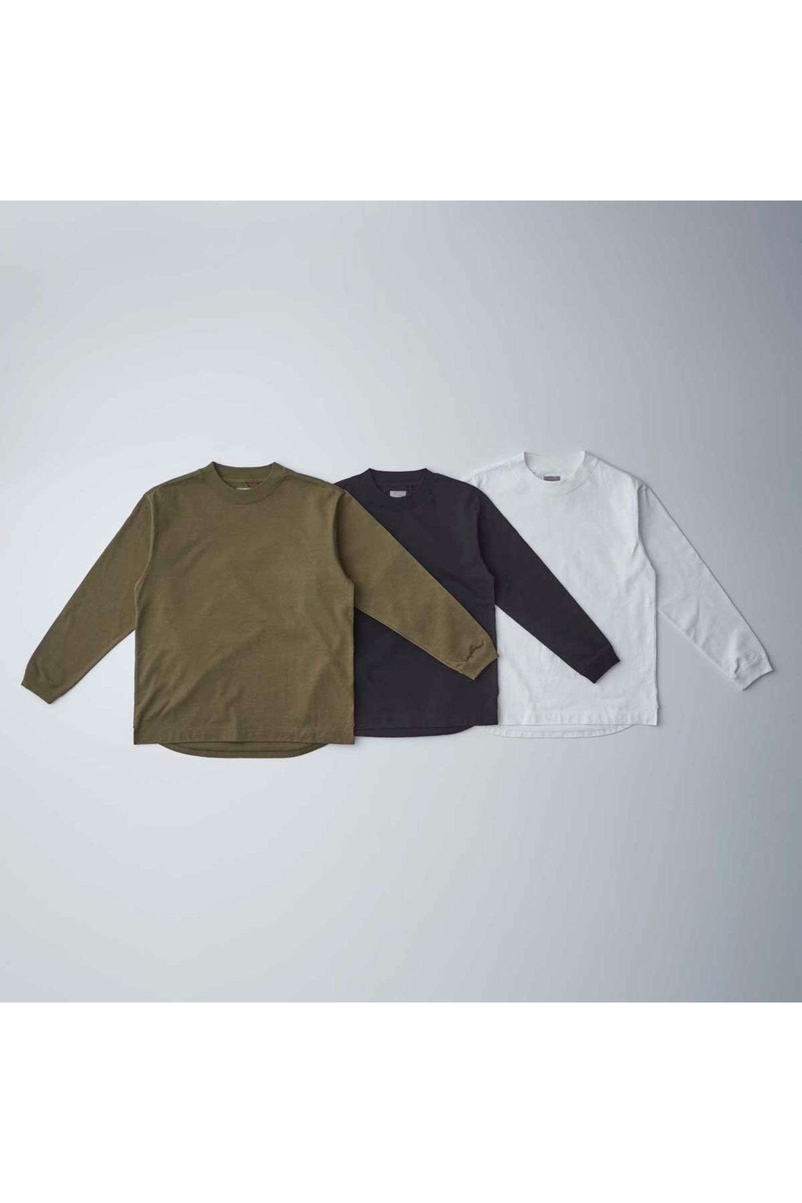 HEAVY PLATING TEE L/S/BLACK